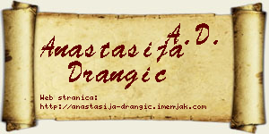Anastasija Drangić vizit kartica